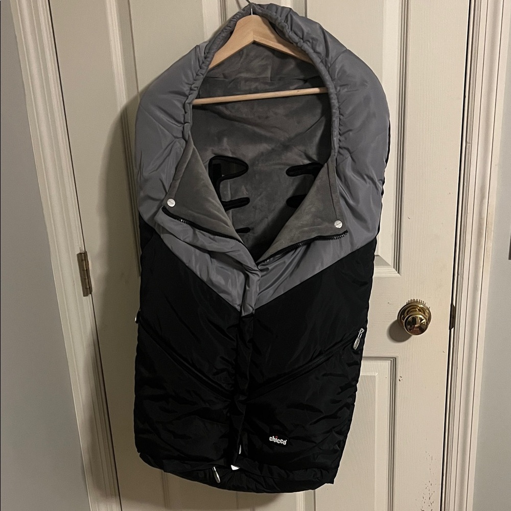 Chicco Black & Gray Infant Stroller Footmuff